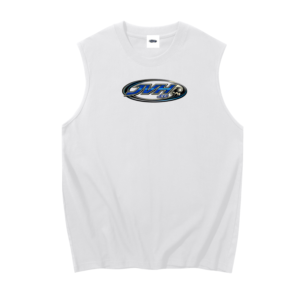 JVH.CO Men's Sleeveless Cotton Tank Top (blue)