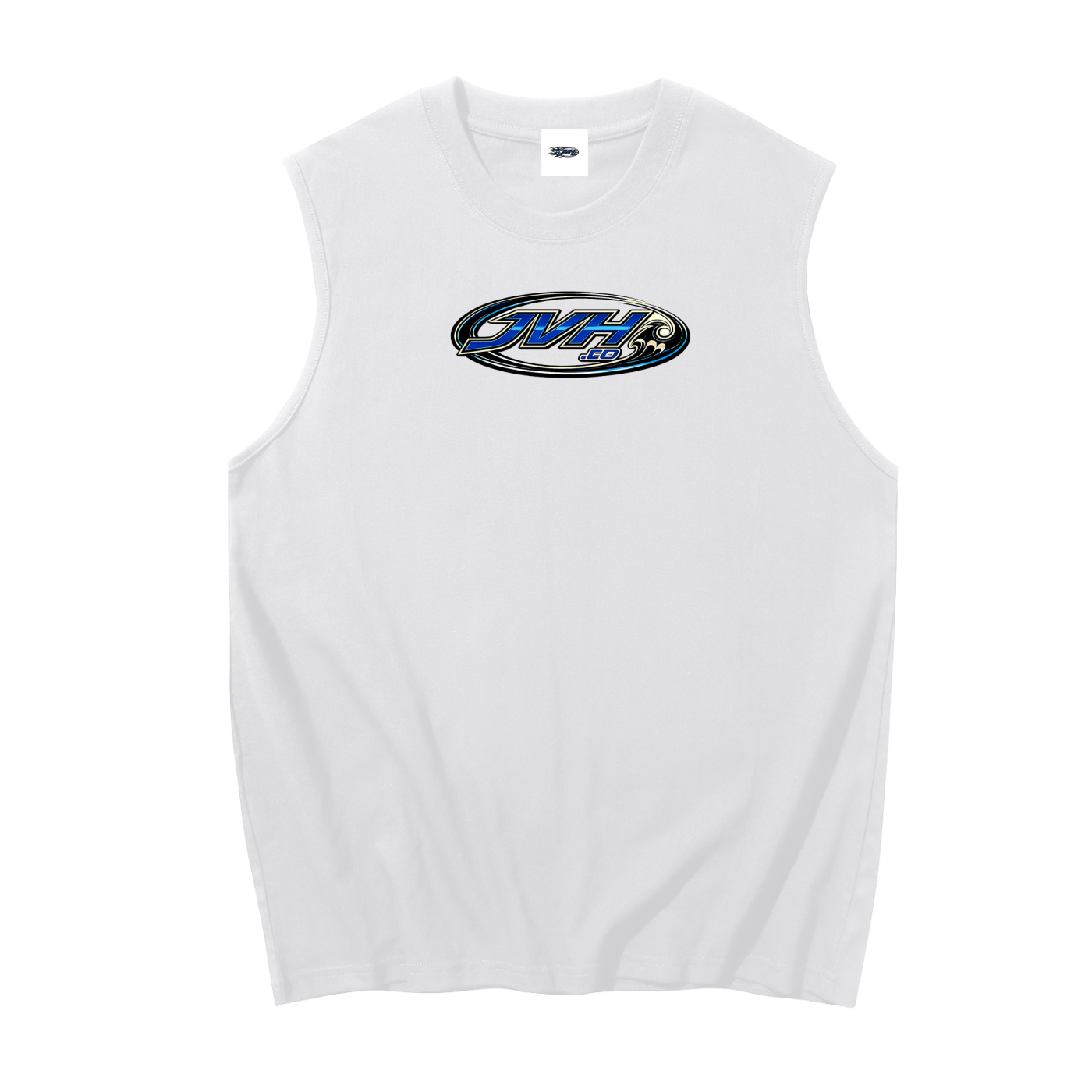 JVH.CO Men's Sleeveless Cotton Tank Top (blue)