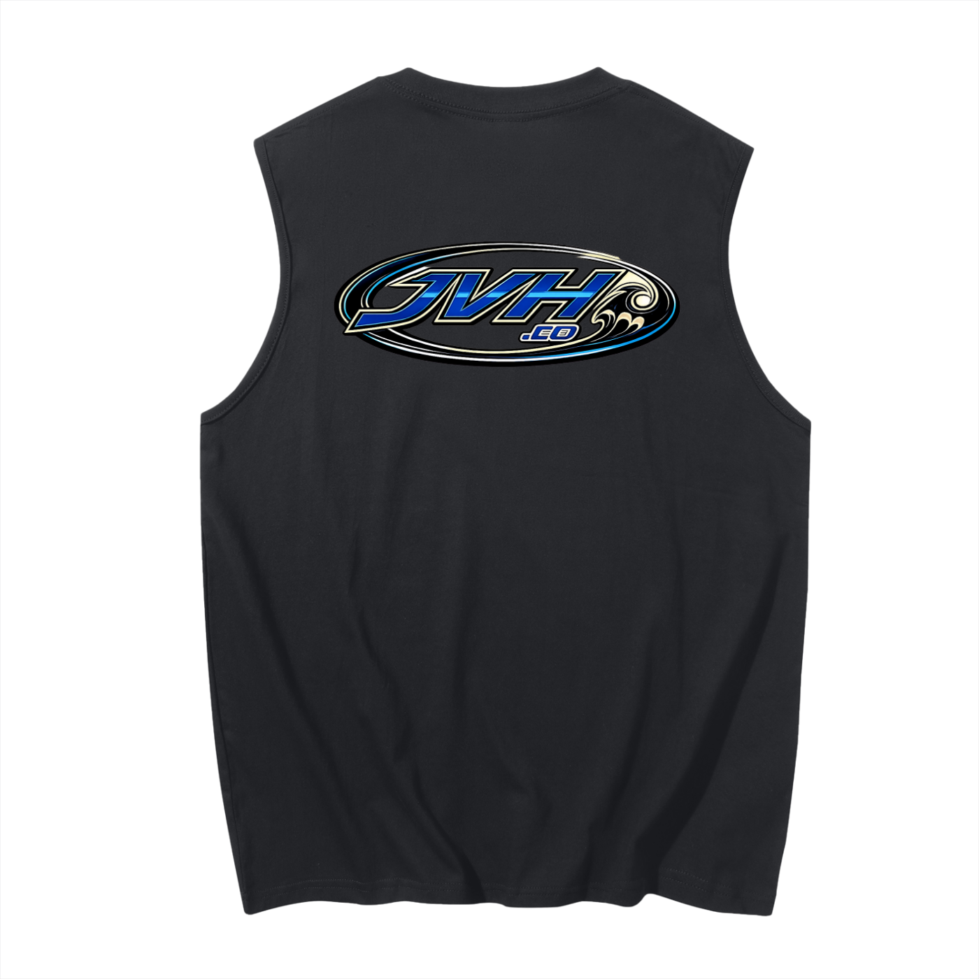 JVH.CO Men's Sleeveless Cotton Tank Top (blue)