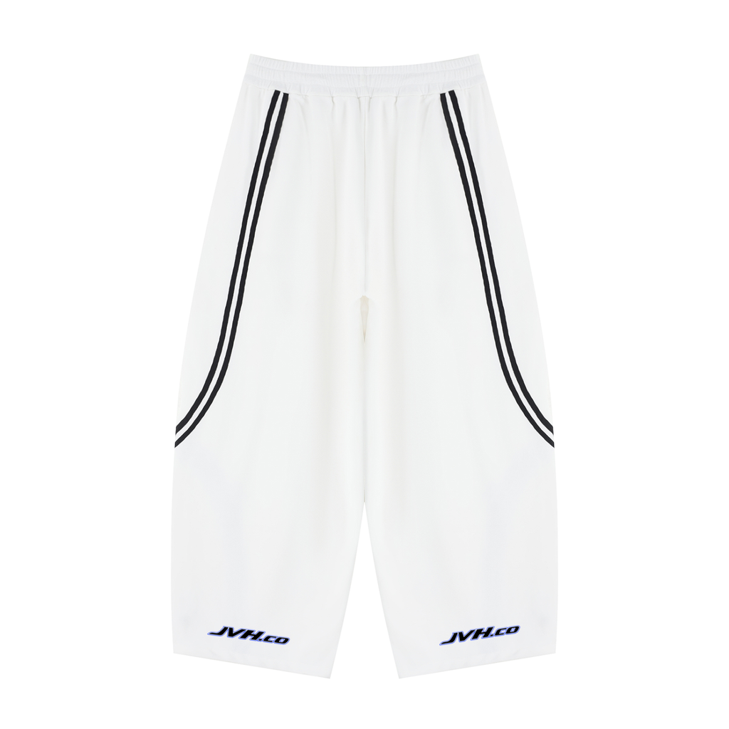 JVH.CO Unisex Wide Leg Piping Sweatpants (BLUE)