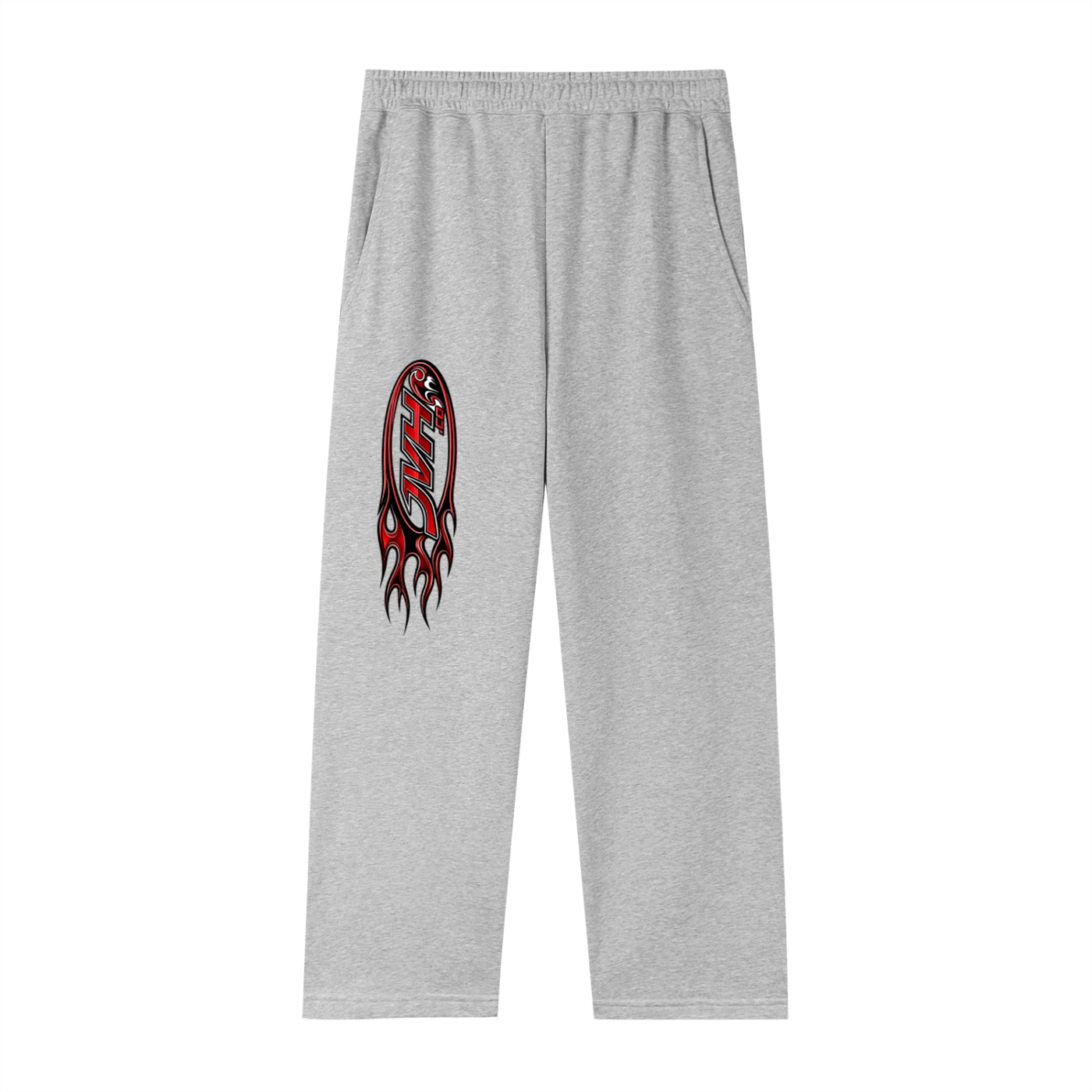 JVH.CO Summer Straight-Leg Flame Logo Sweatpants