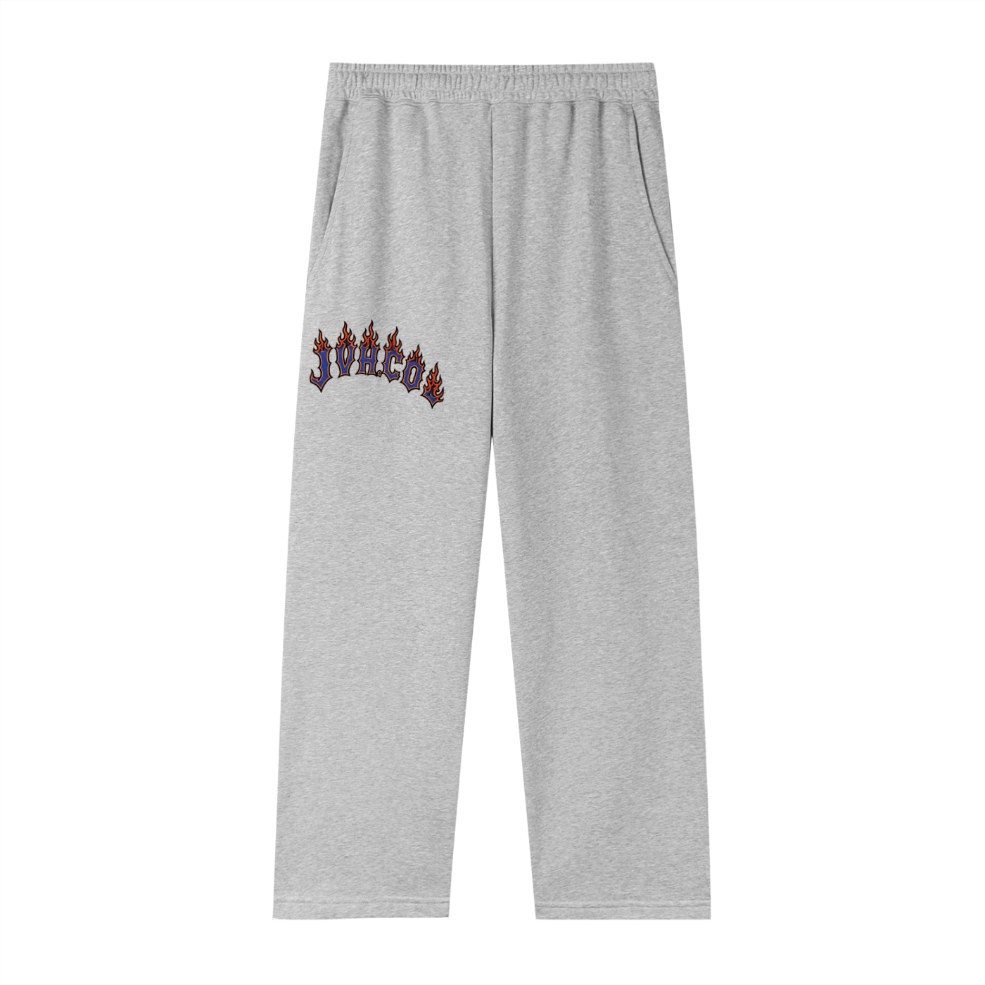 JVH.CO Summer Straight-Leg Beach Flames Sweatpants