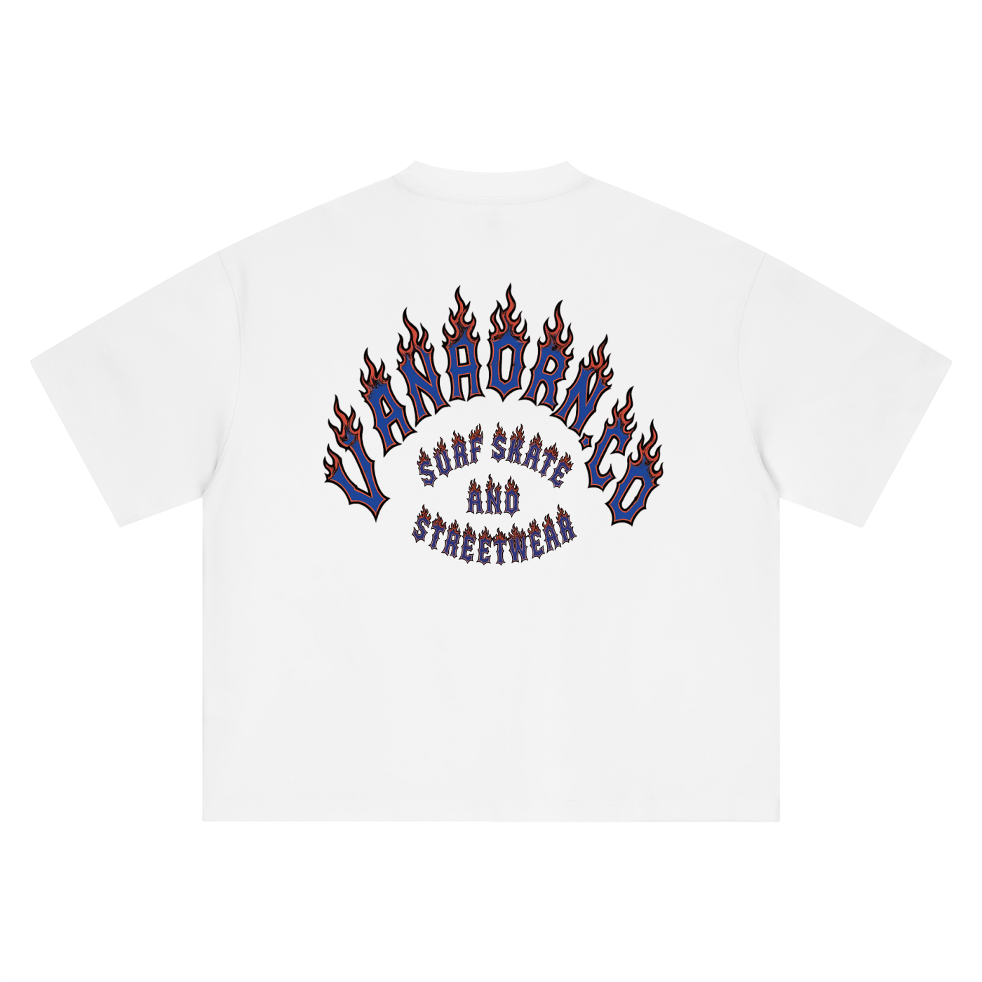 JVH.CO Boxy Oversized Beach Flames set T-Shirt 2