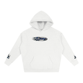 JVH.CO Oversize Fleeced Flame Logo Hoodie (BLUE)