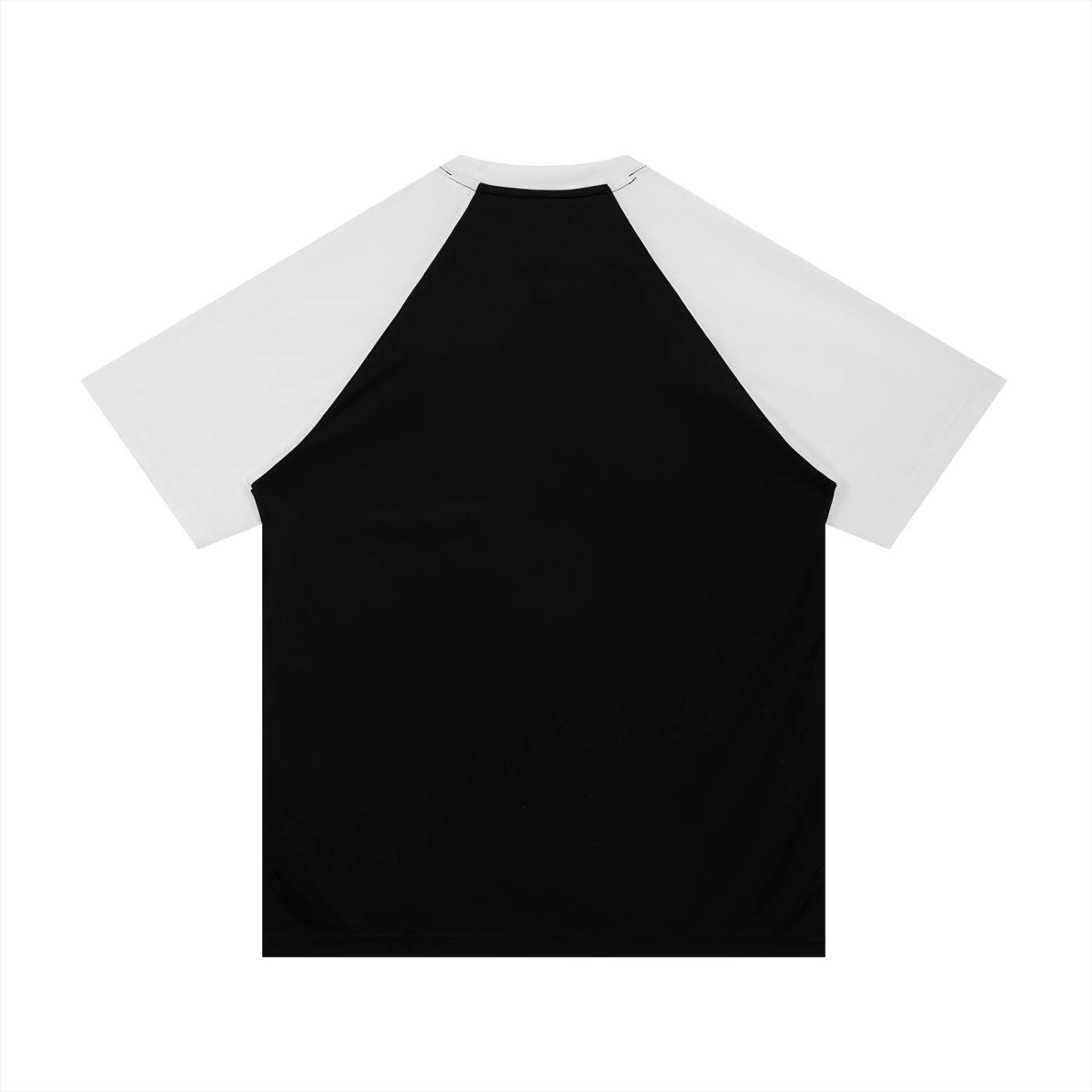 JVH.CO Contrast Raglan Sleeve Mesh T-Shirt (BLUE, BLACK)