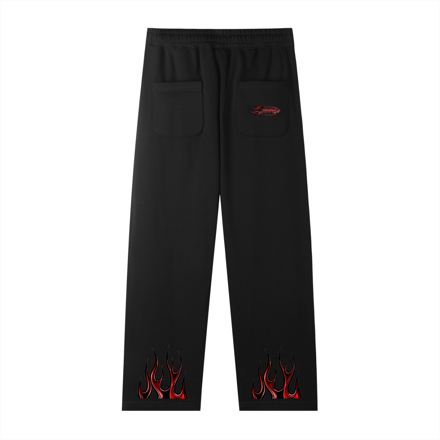 JVH.CO Summer Straight-Leg Flame Logo Sweatpants