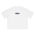 JVH.CO Boxy Oversized Flame Logo T-Shirt (BLUE)