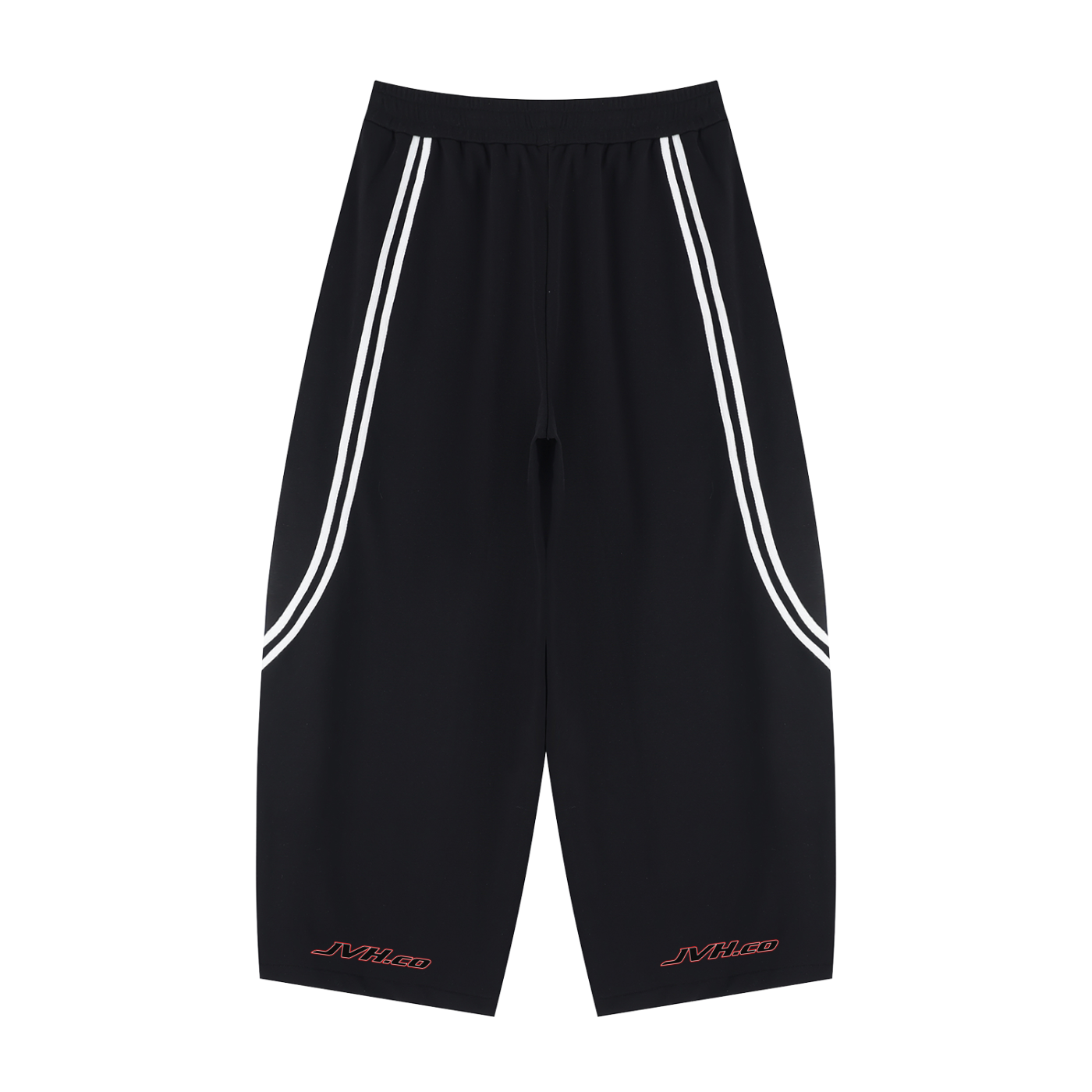 JVH.CO Unisex Wide Leg Piping Sweatpants (RED)
