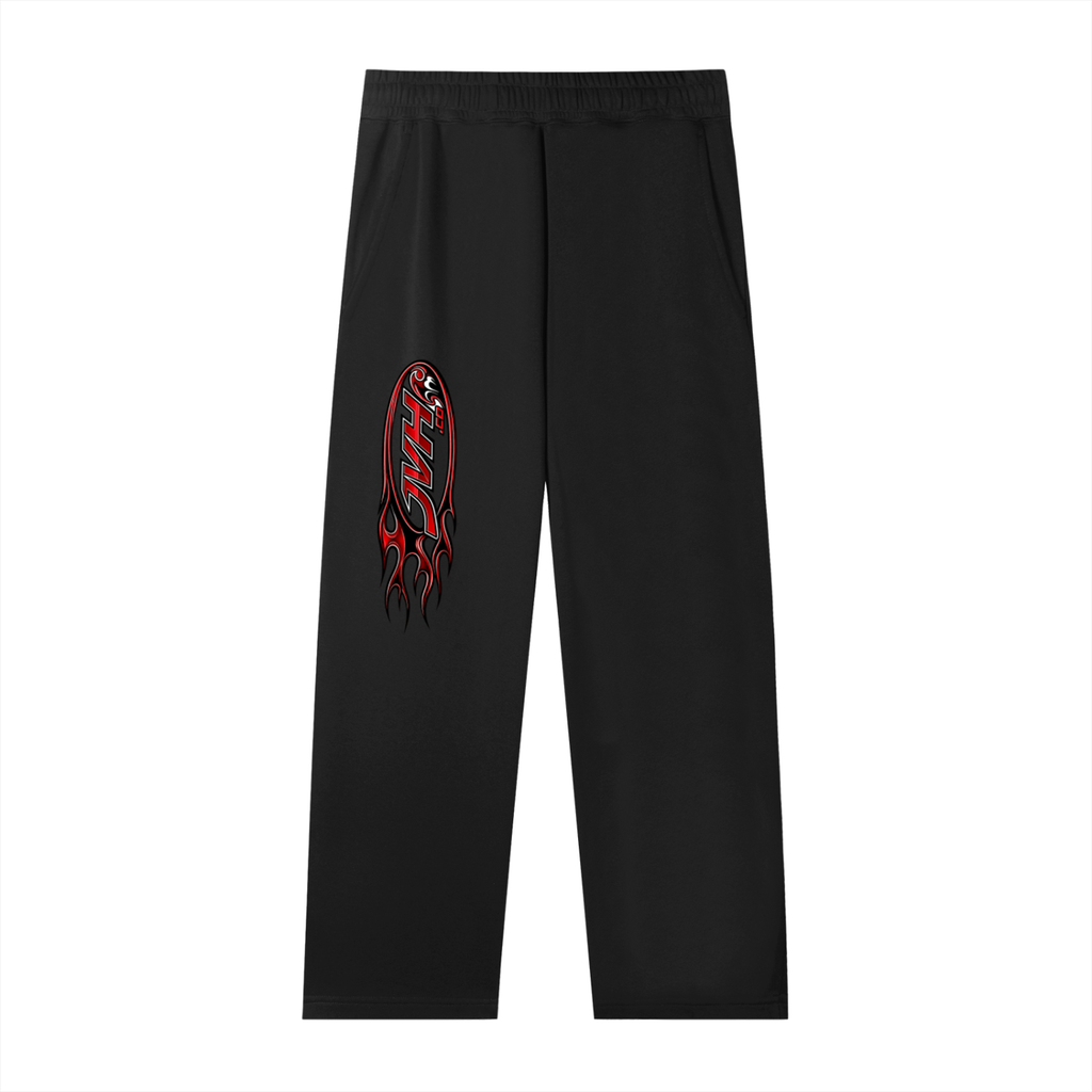 JVH.CO Summer Straight-Leg Flame Logo Sweatpants