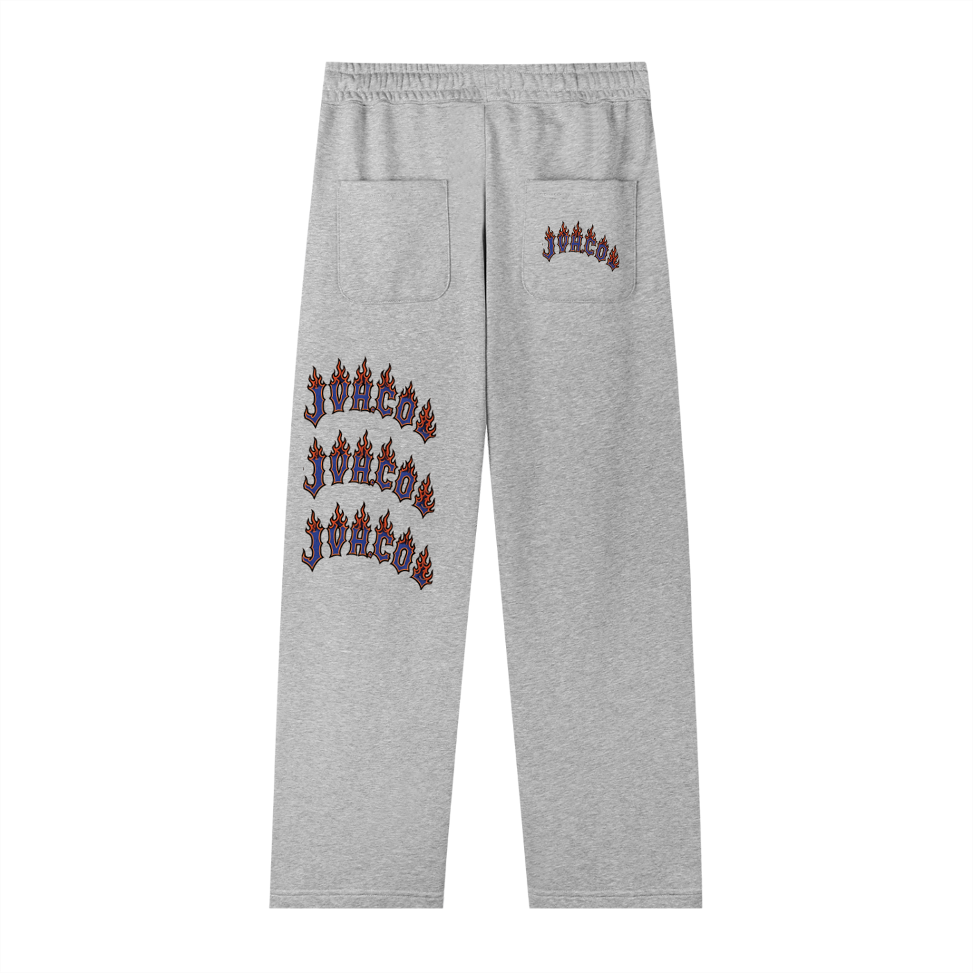 JVH.CO Summer Straight-Leg Beach Flames Sweatpants 2