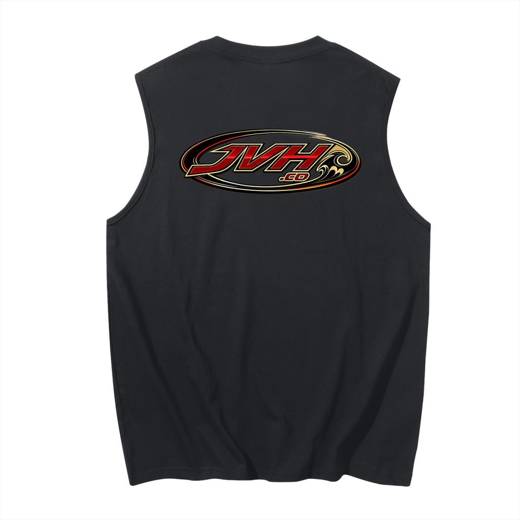 JVH.CO Men's Sleeveless Cotton Tank Top (red)