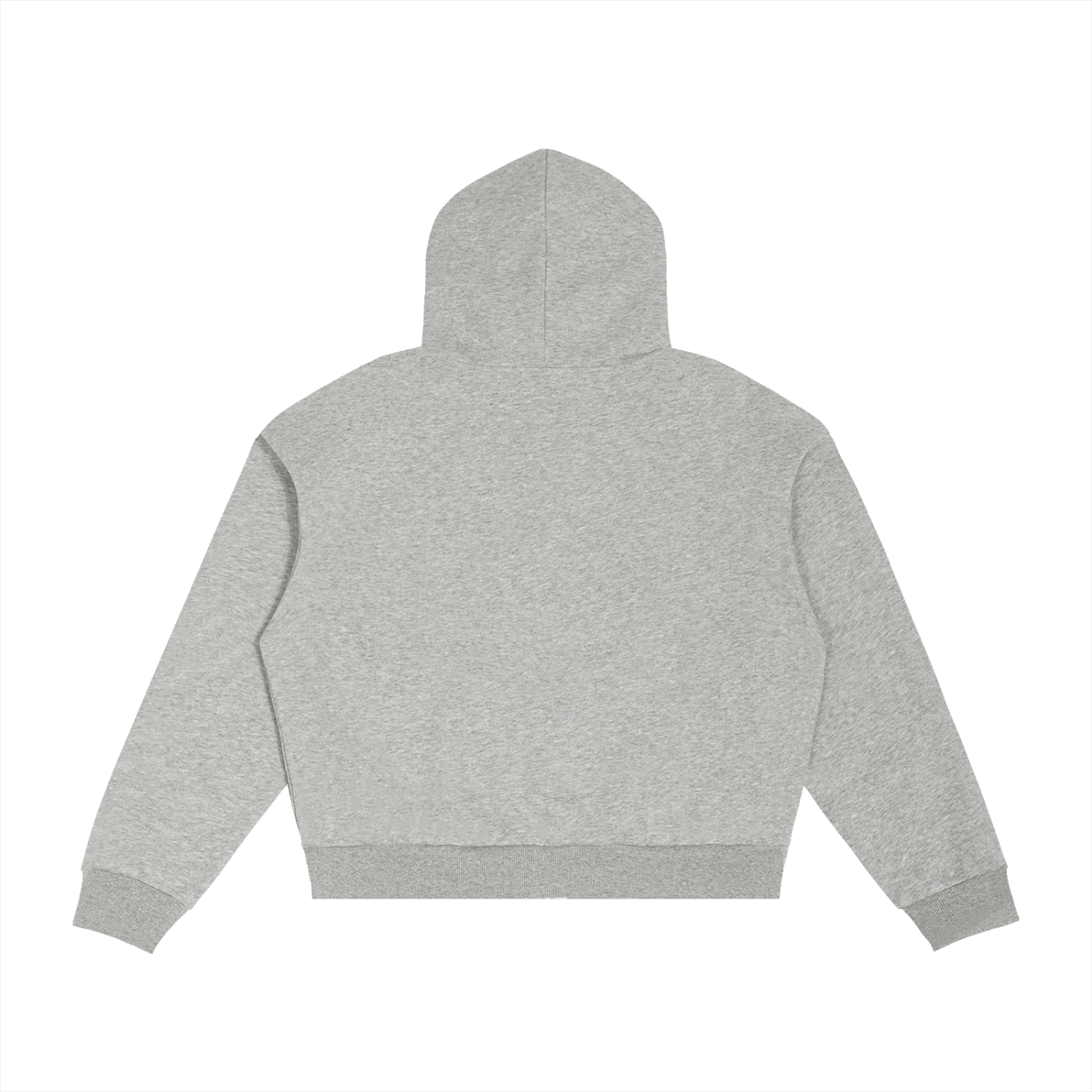 JVH.CO Contrast Plaid Boxy Zip Hoodie (GREY, BLUE)
