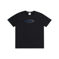 JVH.CO Flame logo fire sleeves Pure Cotton Unisex T-Shirt (Blue)