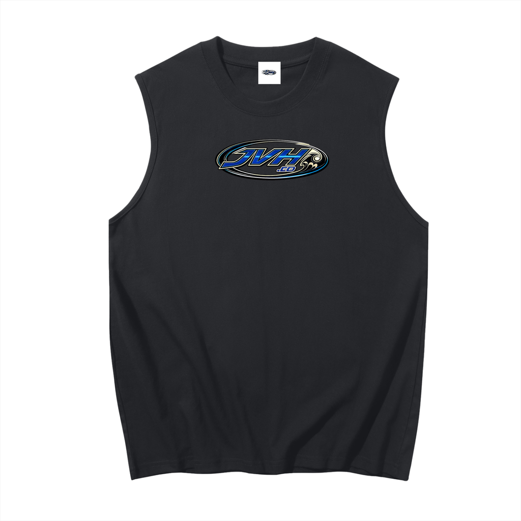 JVH.CO Men's Sleeveless Cotton Tank Top (blue)