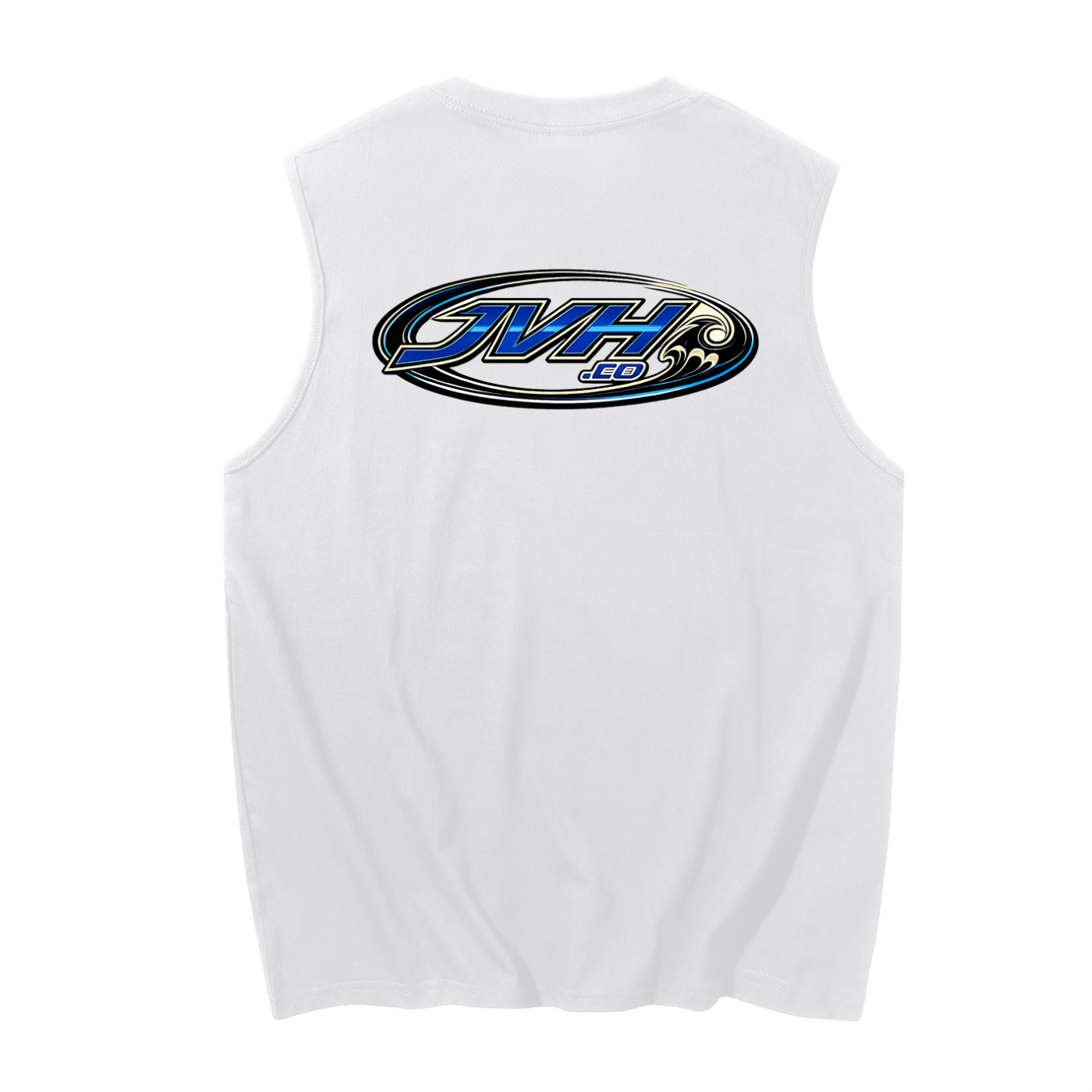 JVH.CO Men's Sleeveless Cotton Tank Top (blue)