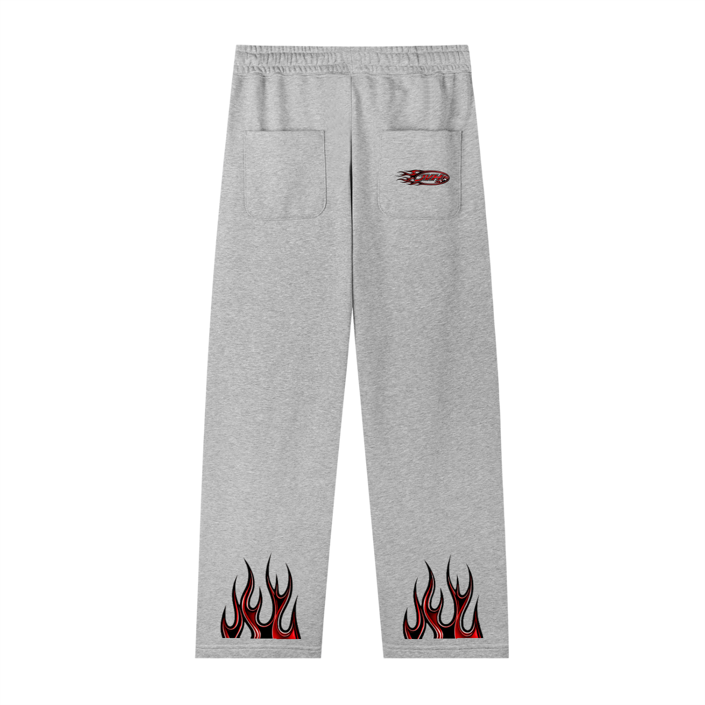 JVH.CO Summer Straight-Leg Flame Logo Sweatpants