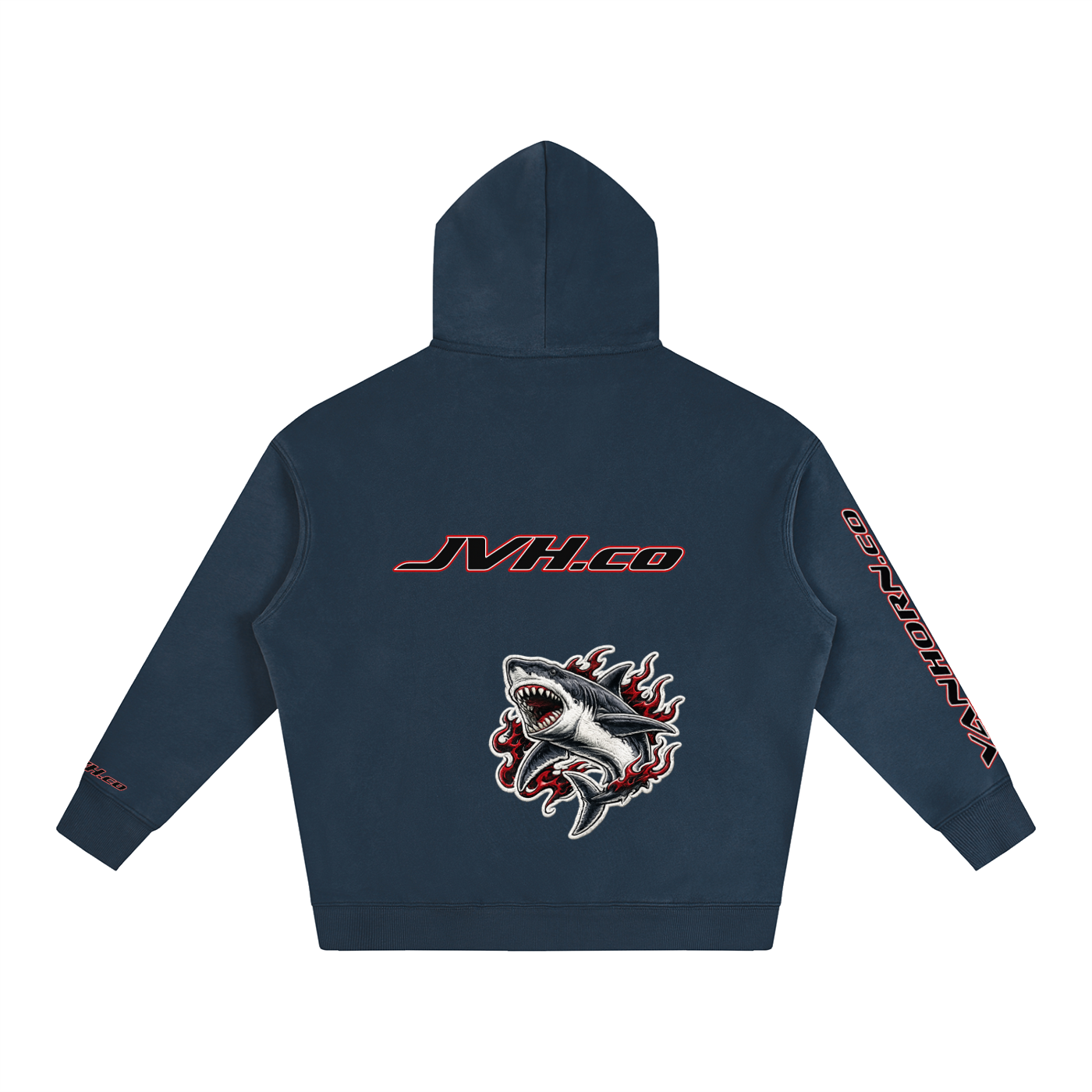 JVH.CO Oversize Fleeced SHARK Hoodie